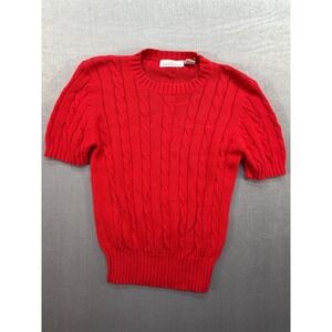 Vintage Loo‎ & Boo Women Sweater Made in Sri Lanka Red Size Medium
